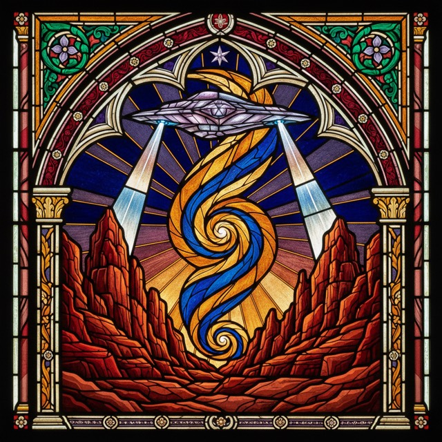 The Vortex — Sedona — stained glass